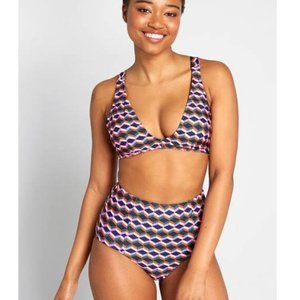 Modcloth | NWT Madison High-Waisted Bikini Bottom